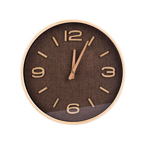 Linen Wall Clock .